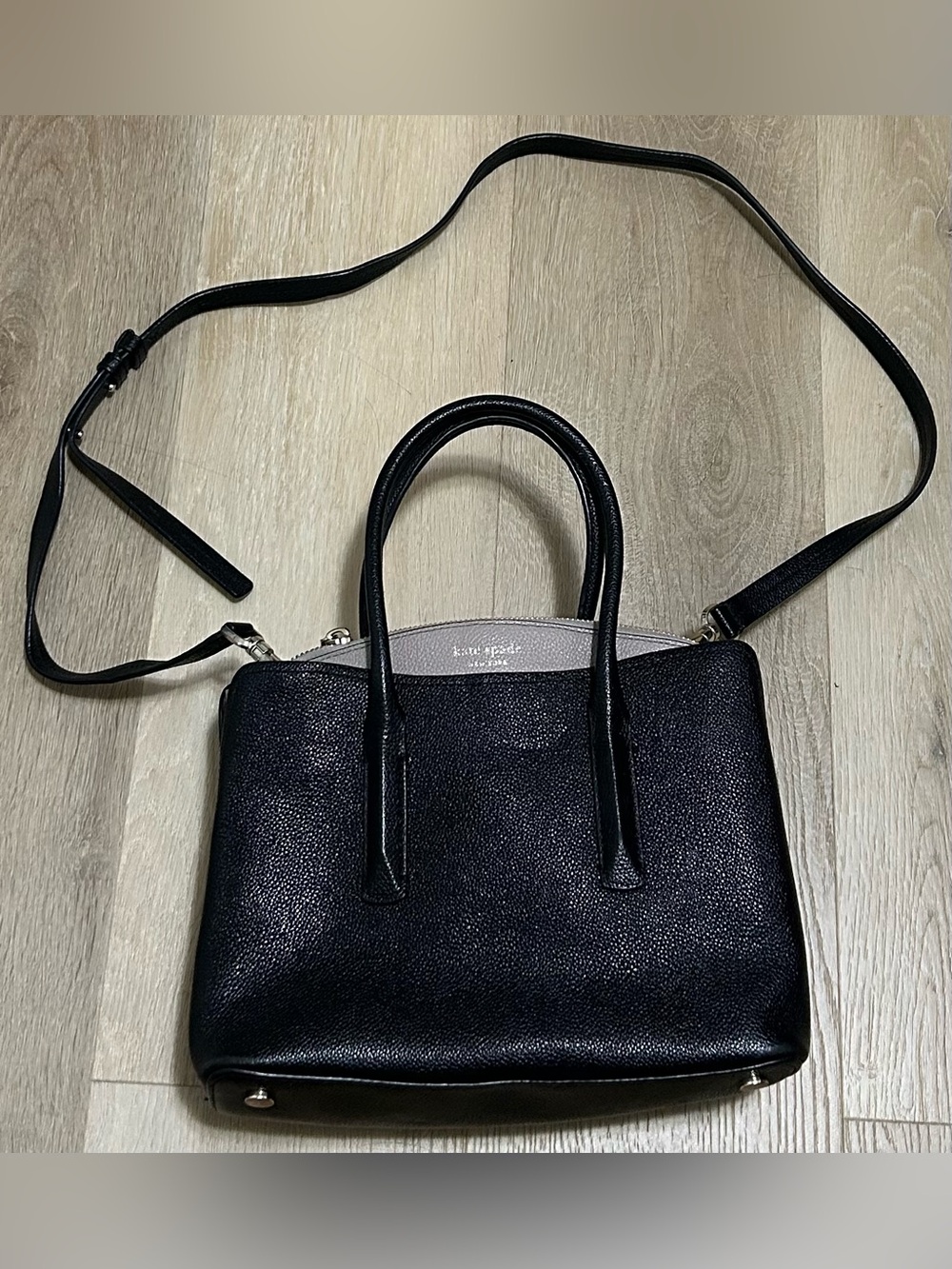 Kate Spade Mini Black Leather Crossbody Satchel